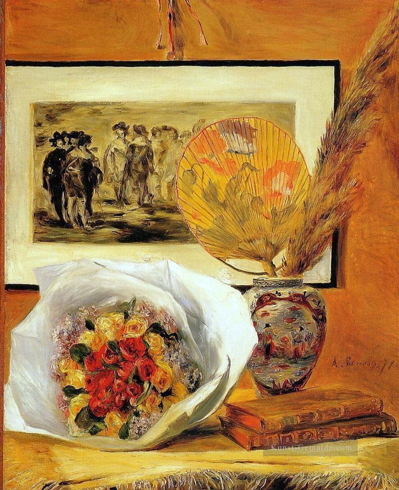 Stillleben mit Blumenstrauß Impressionismus Meister Pierre Auguste Renoir Ölgemälde